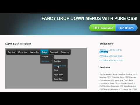 CSS3Menu: Supports all modern browsers
