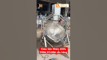 Chảo Xào Nhân Thực Phẩm, Chảo Sên Nhân Bánh, Mứt, Mắm, Trộn Bột Dung Tích 200L