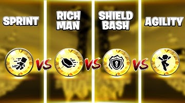 Sprint vs. Rich Man vs. Shield Bash vs. Agility Rune | Blockman Go Bedwars