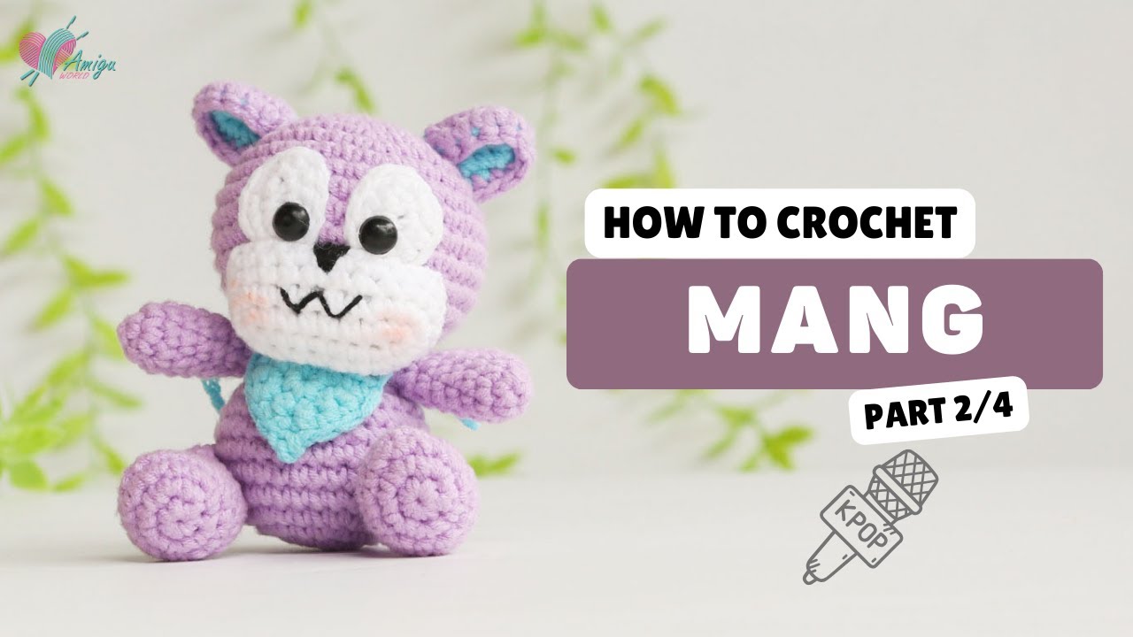 #478 | BT21 - Mang Amigurumi (2/4) | Crochet Amigurumi | Beginner Tutorial |@AmiguWorldOfficial