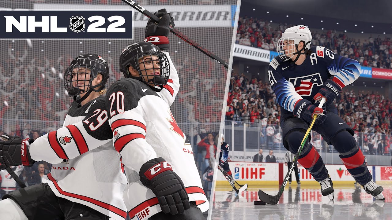 WOMENS HOCKEY IN NHL 22?! *ONLINE VERSUS*