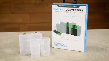 Popular Mechanics Set of 4 Battery Converters: Turns AA into C and D