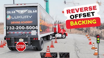 CDL NEW JERSEY REVERSE OFFSET BACKING - FOURTH EXERCISE - ROAD TEST SKILLS - ENGLISH