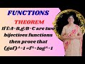 If f:A-B,g:B-C are two bijections then (gof)inverse=f inverse o g inverse