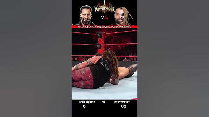 Every Seth Rollins vs Bray Waytt 1 on 1 Match Result Edit 💥 #wwe