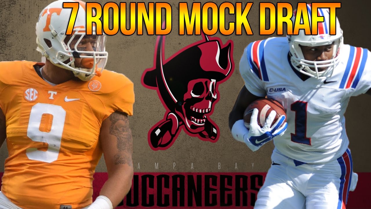 7 ROUND BUCCANEERS MOCK DRAFT EDGE + OL HELP OFFSEASON GRADES YouTube