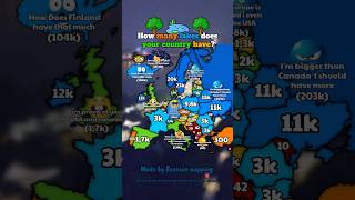 How many lakes does your country have?#europe #mapping #geography #countries #shorts screenshot 5