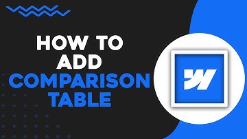 How To Add Comparison Table To Webflow (Easiest Way)