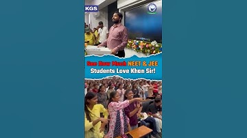 “When Khan Sir Meets NEET–JEE Aspirant Magic Happens #neet #jee #khansir #khansirpatna #kgs #neetjee