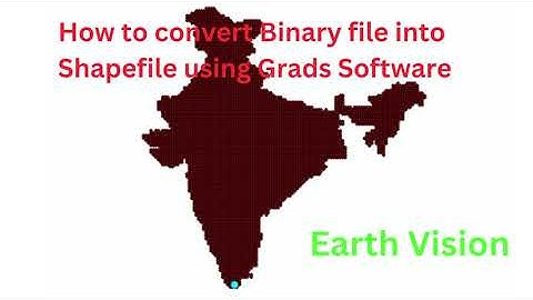 How to Convert Binary or Grid file into Shapefile