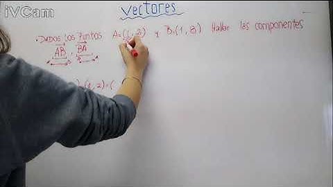 Hallar componentes de un vector a partir de dos puntos  Componentes de vector definido por 2 puntos