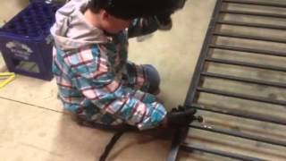 11 Year old using a plasma torch