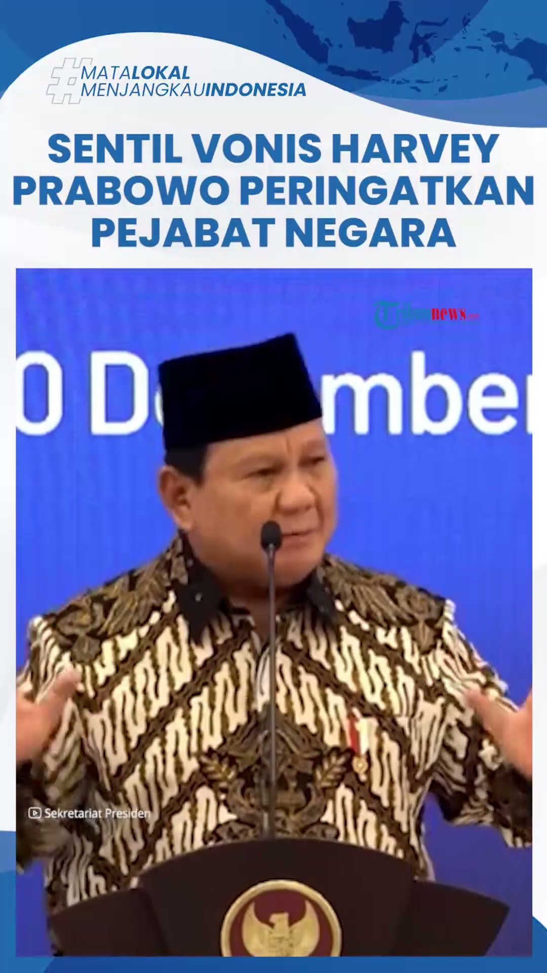 Prabowo Kembali Minta Pemerintah Bersihkan Diri, Sentil Vonis Ringan Harvey Moeis: Rakyat Tak Bodoh!