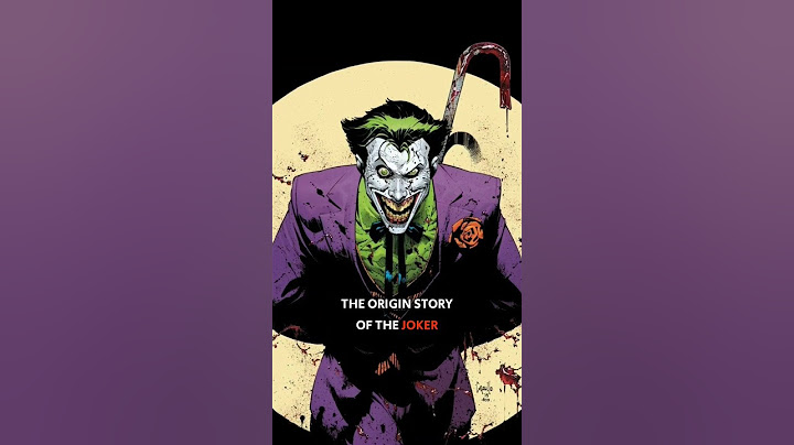 The Origin Story Of The Joker • Who Is the Joker? • How Did Joker Became Who He Is Today #shorts