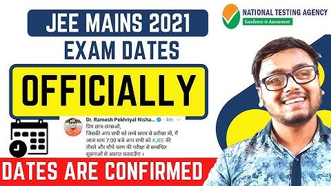Official JEE MAINS 2021 New Dates 😱 | Final Dates for Jee Mains and Advanced 2021 | JEE MAINS 2021
