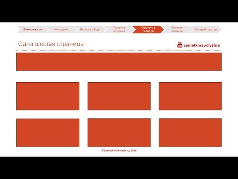 Структура слайдов для