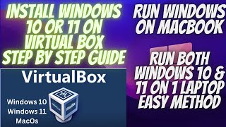 how to install windows 10 on virtual box | virtual machine windows 10/11 | install virtual box