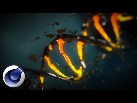 Cinema 4D - Молекула ДНК