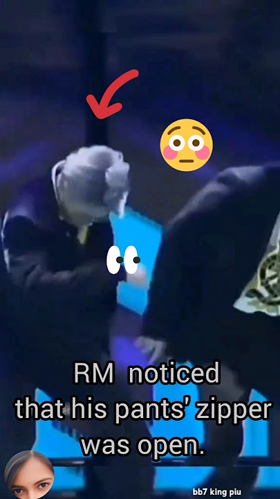 RM noticed that his pants' zipper was open. #bts #viralshorts #shortvideo #shortsfeed ##short