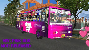 MTC PINK BUS MOD BUSSID RELEASED V.3.7.1