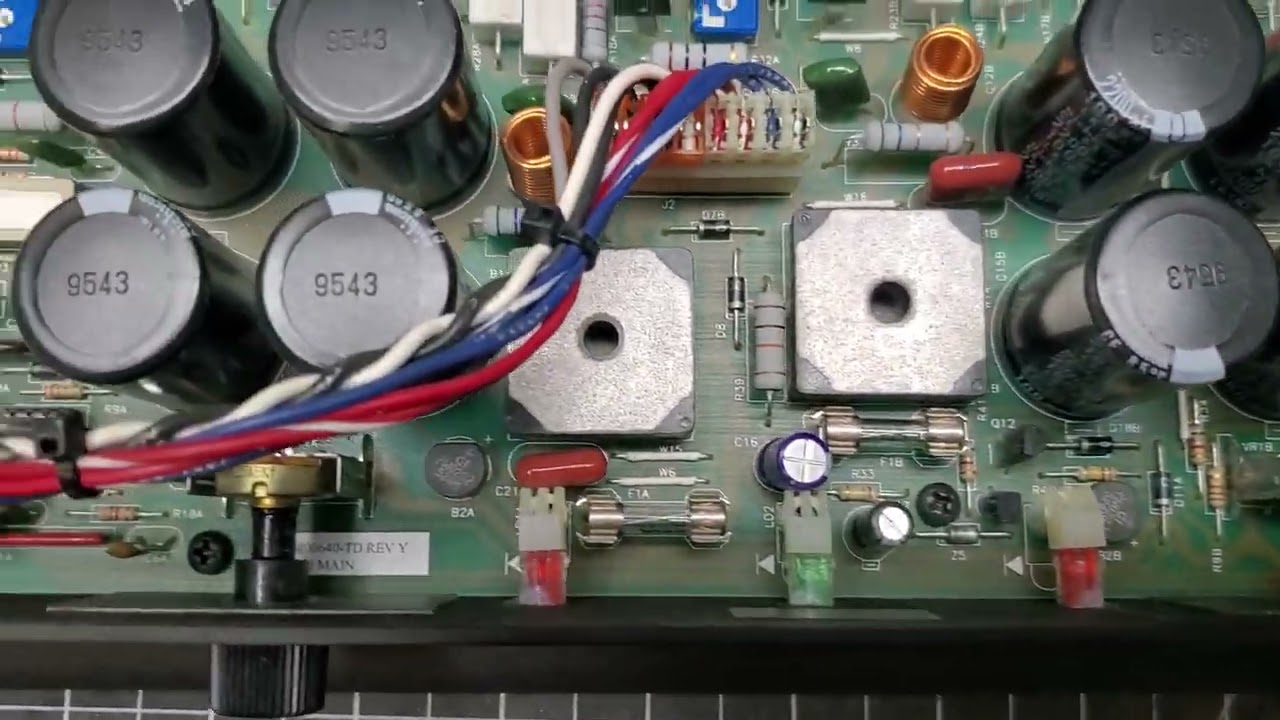Serviced QSC MX 700 professional stereo Amplifier. - YouTube