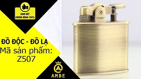 Hộp quẹt xăng đá cối cổ Zorro độc đáo Z507 - Ambe.vn