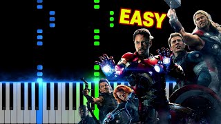 Avengers Age of Ultron - Heroes | EASY Piano Tutorial