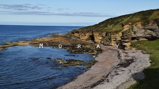 Travel vlog - Moray | Exploring Sea Caves | Burghead | Duffus Castle  | North-East Scotland Road Trip Part 2