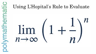 Using L'Hopital's Rule to Find the e Limit // Math Minute [#60] [CALCULUS] [ANALYSIS] screenshot 5