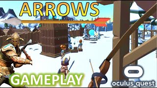 ARROWS VR Archery Tower Defense Gameplay - Bow & Arrow Castle Defense Demo Oculus Quest SideQuest screenshot 4