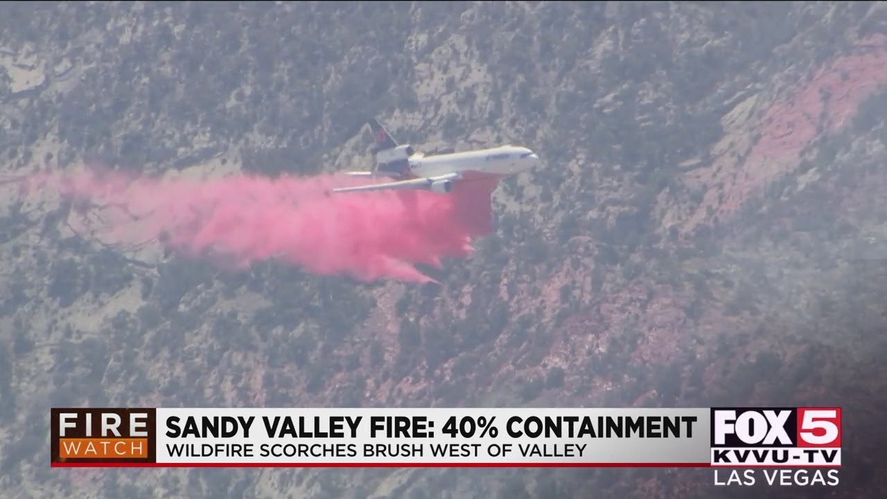 BLM: Sandy Valley Fire 40% contained