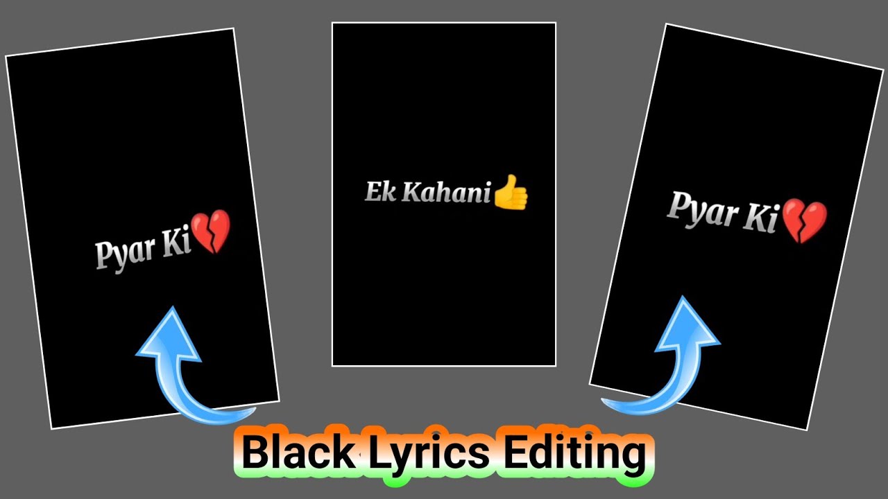 Trending Black Lyrics Video Editing In Capcut ! YouTube