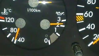 Как скачет давление масла на движке V8, 4,2 л. W140