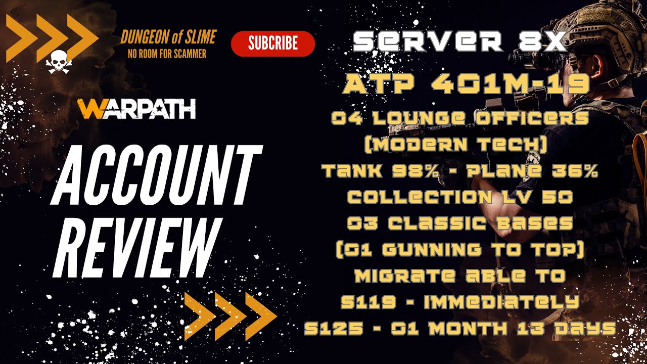 Server 84 - ATP 401m - VIP 19 - 4 LOUNGE OFFICERS - COLLECTION LV 50 - 03 CLASSIC BASES