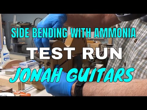 BENDING GUITAR SIDES WITH AMMONIA, TEST,  at JONAH GUITARS