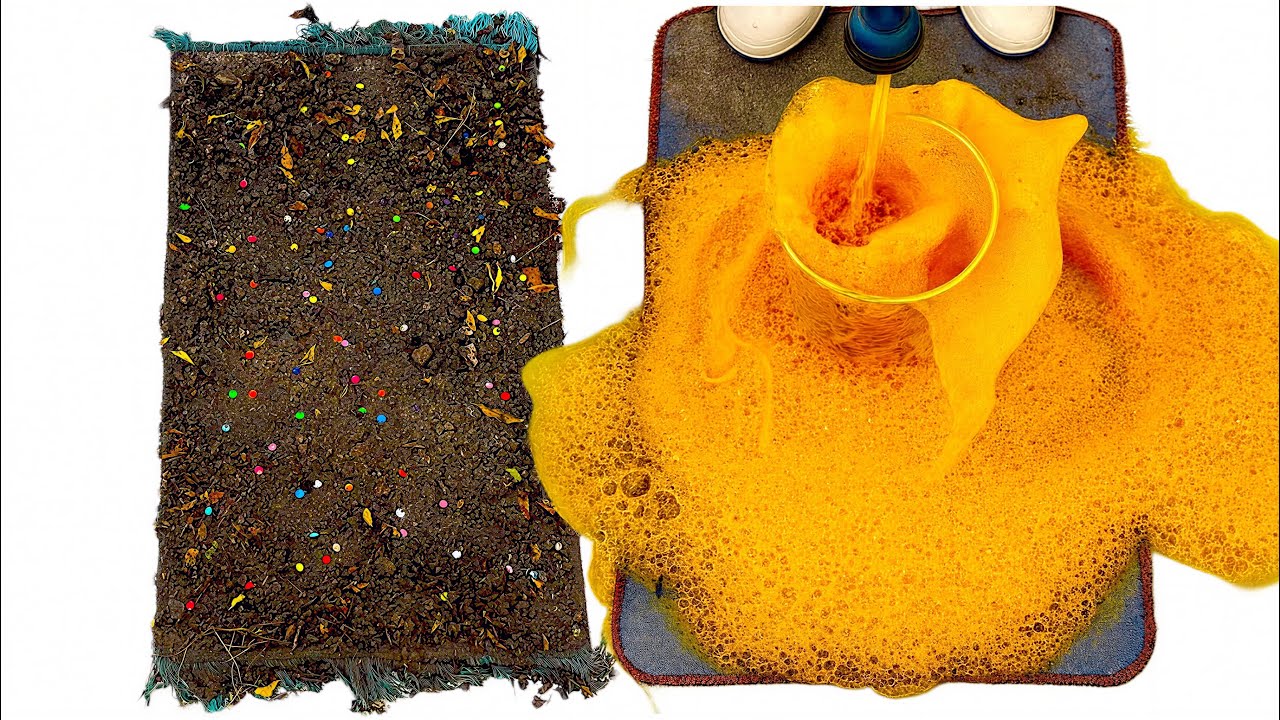 ASMR Rug Cleaning Foam & Scrub Satisfaction 💥🫧