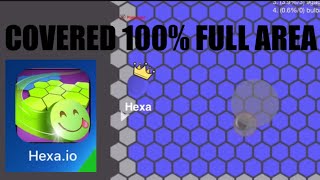 HEXA.IO I HAVE COVERED FULL 100% AREA PLAYING WITH BOTS screenshot 3