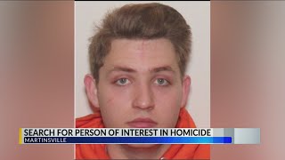 Martinsville police investigating homicide, searching for person of interest