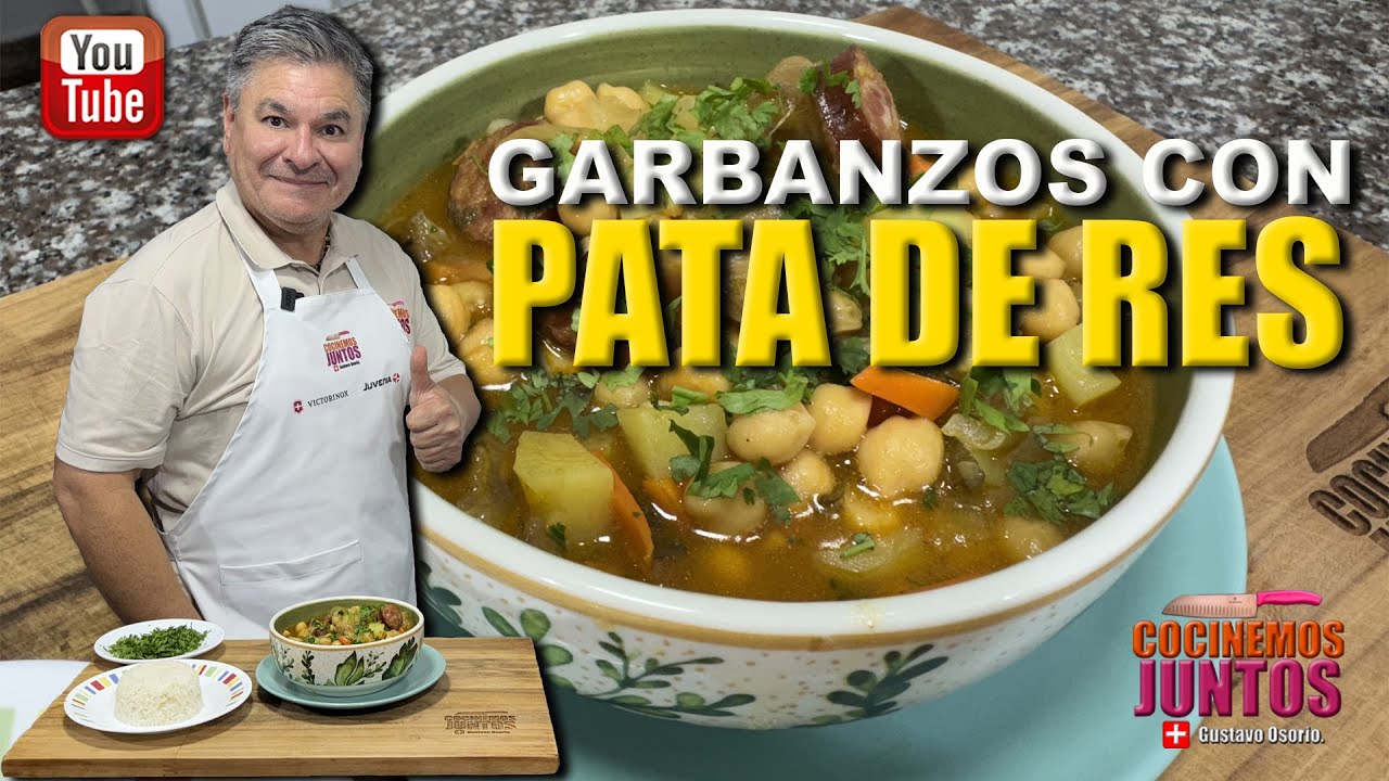 Como hacer GARBANZOS CON PATA DE RES  | EL SECRETO DE LA ETERNA JUVENTUD.