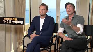 Brad Pitt and Leonardo DiCaprio details The press tour for "Once Upon a Time in Hollywood"