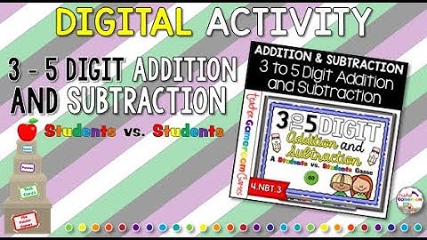 Three to Five Addition and Subtraction Powerpoint Game