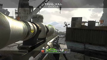 Mw3 Great Trickshot Online On Aground ( Killcam )
