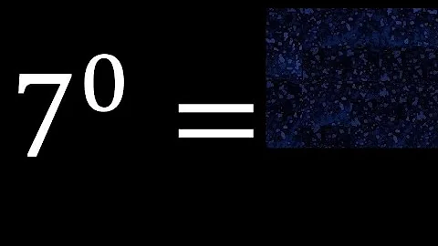 7 exponent 0 , number raised to the power, number above the number