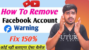 facebook account warning problem solved 2022 | How to Remove facebook Account warning @creatortech