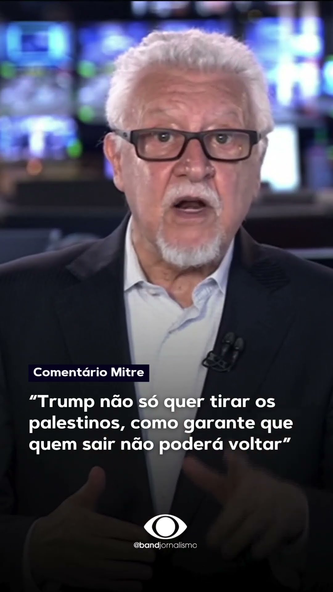 Mitre: “Trump garante que palestino que sair de Gaza não poderá voltar” #shorts