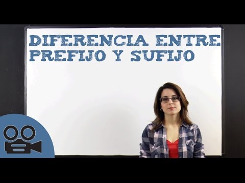 Video: ¿Ven es un prefijo o un sufijo?