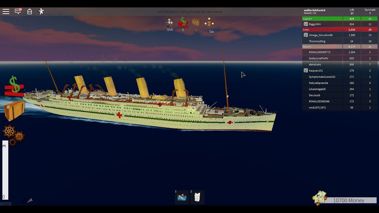 Roblox Britannic Part1 Vvg Youtube - roblox britannic timelapse sinking vvg full sinking