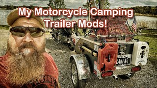 Motorcycle Camping Trailer Modifications