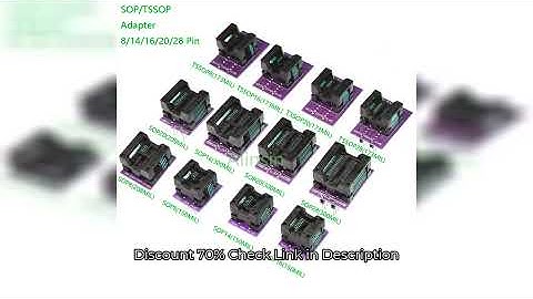 Sop8/Sop14/Sop16/Sop20/Sop28/44/Tssop8/Tssop16/Tssop20/Tssop28/TQFP32/LQFP44 To Dip Programmer Adapt