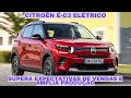 Citroën ë-C3 elétrico supera expectativas de vendas e amplia produção